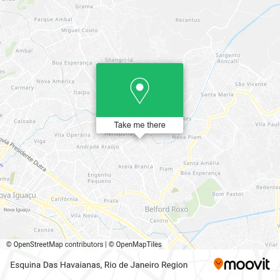 Esquina Das Havaianas map
