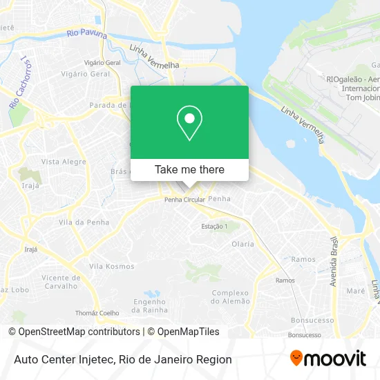 Auto Center Injetec map