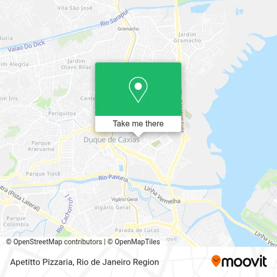 Apetitto Pizzaria map