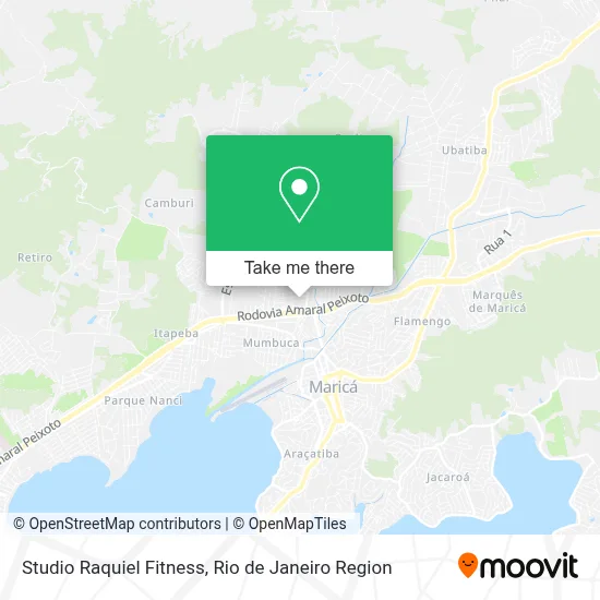 Studio Raquiel Fitness map
