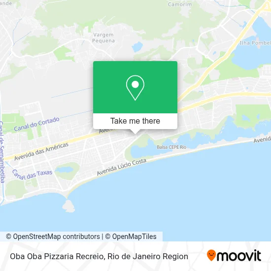 Oba Oba Pizzaria Recreio map