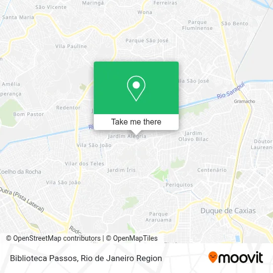 Biblioteca Passos map