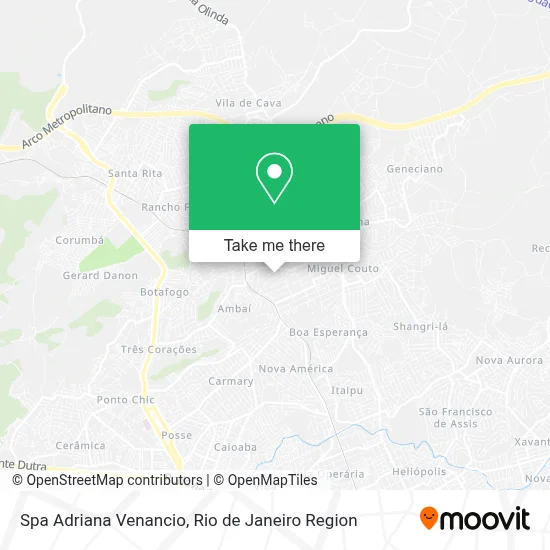 Spa Adriana Venancio map