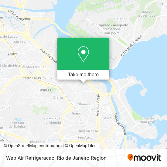 Wap Air Refrigeracao map