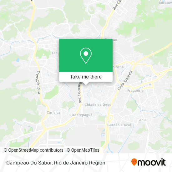 Campeão Do Sabor map