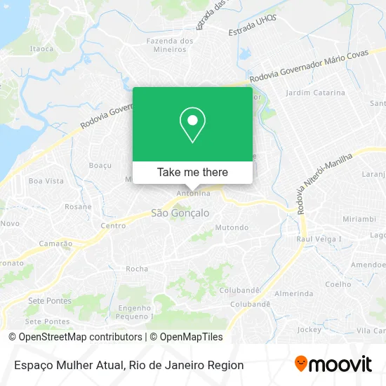 Espaço Mulher Atual map