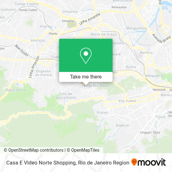 Casa E Video Norte Shopping map