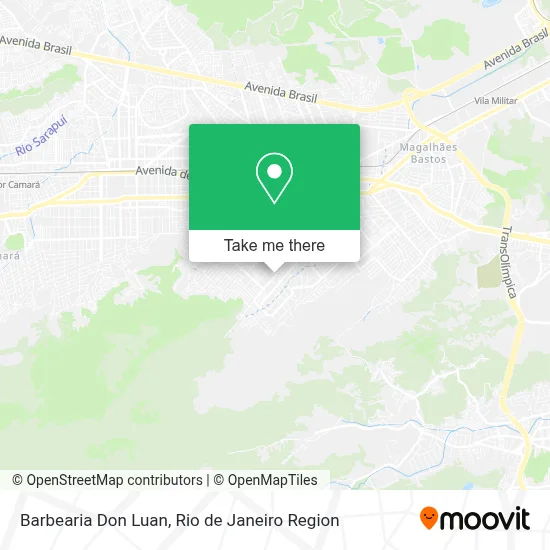 Barbearia Don Luan map