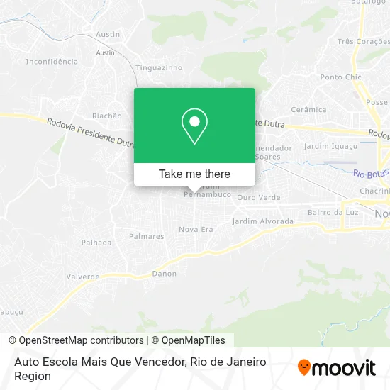 Auto Escola Mais Que Vencedor map