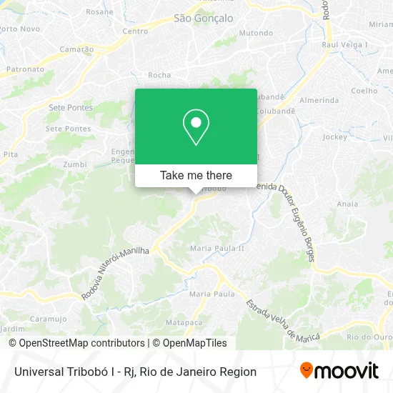 Universal Tribobó I - Rj map