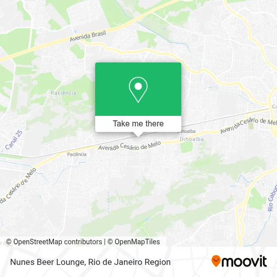 Nunes Beer Lounge map