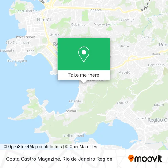 Costa Castro Magazine map