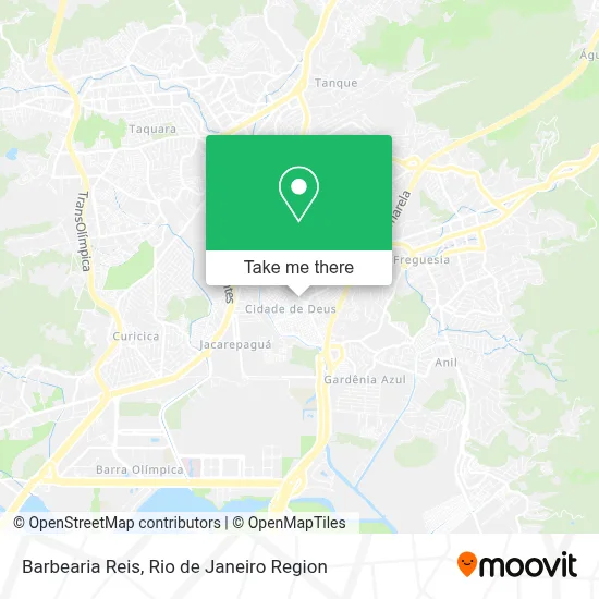 Barbearia Reis map