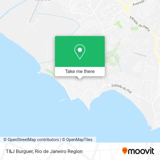 T&J Burguer map