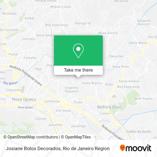 Josiane Bolos Decorados map