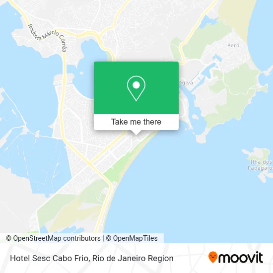 Hotel Sesc Cabo Frio map