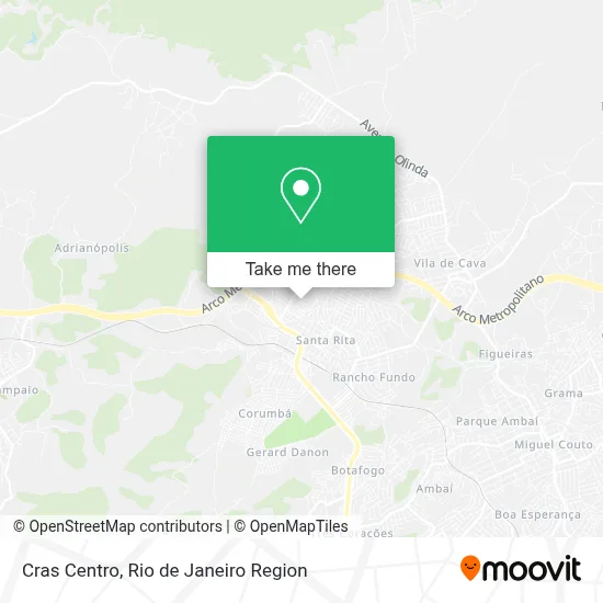 Cras Centro map