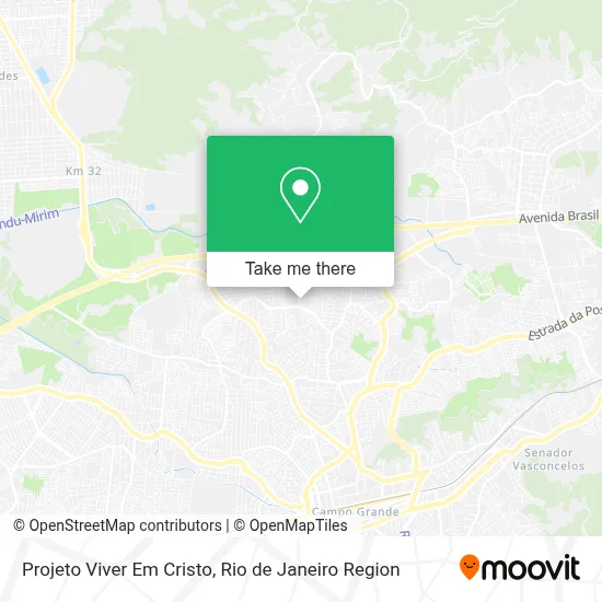 Projeto Viver Em Cristo map