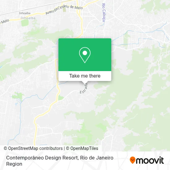 Contemporâneo Design Resort map