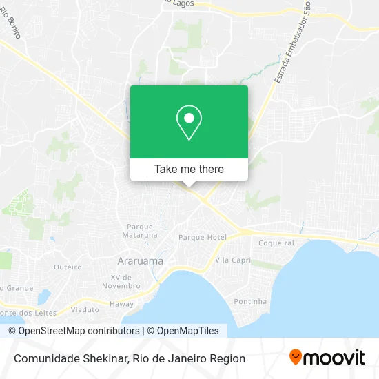 Comunidade Shekinar map