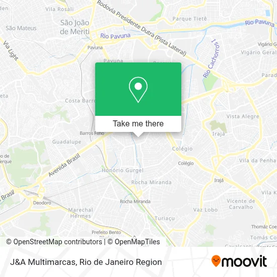 J&A Multimarcas map