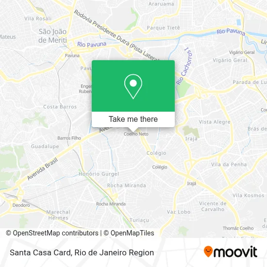 Santa Casa Card map