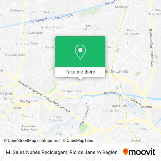 M. Sales Nunes Reciclagem map