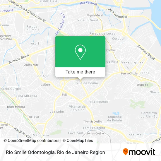 Rio Smile Odontologia map