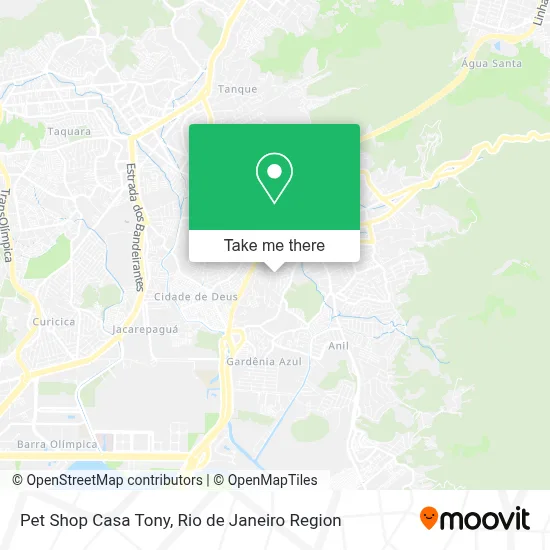 Pet Shop Casa Tony map