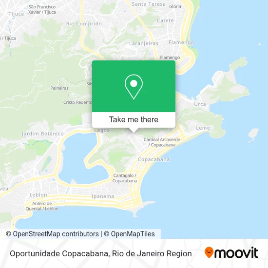 Oportunidade Copacabana map