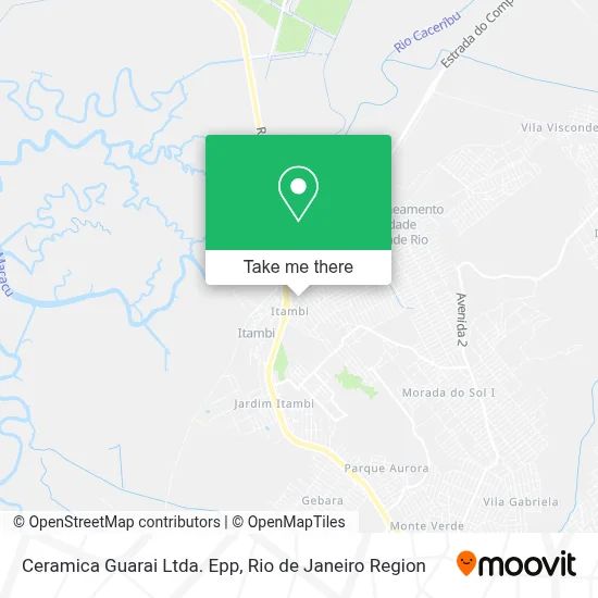 Ceramica Guarai Ltda. Epp map