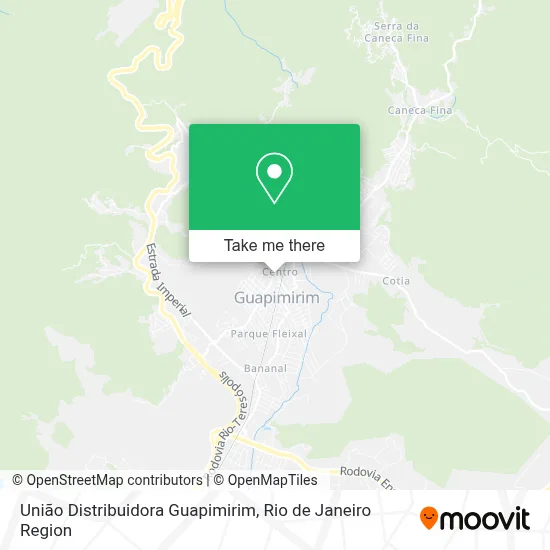 União Distribuidora Guapimirim map
