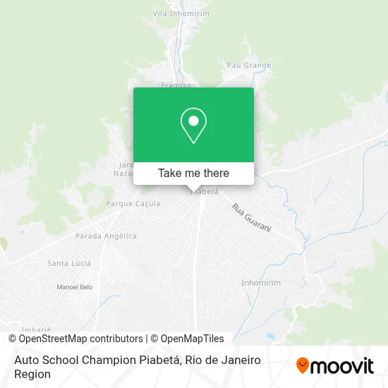 Auto School Champion Piabetá map