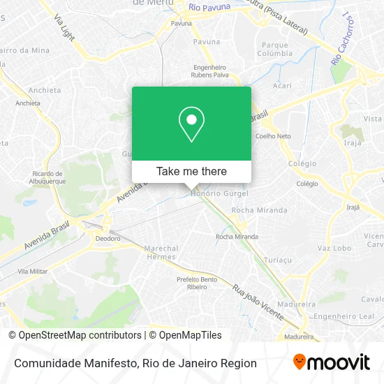 Comunidade Manifesto map