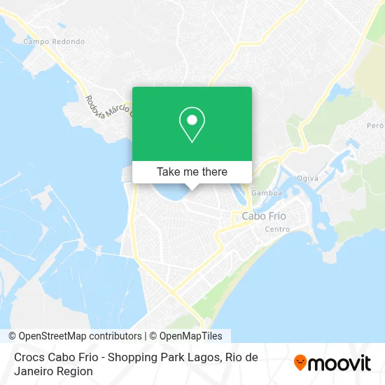 Crocs Cabo Frio - Shopping Park Lagos map