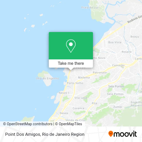 Point Dos Amigos map
