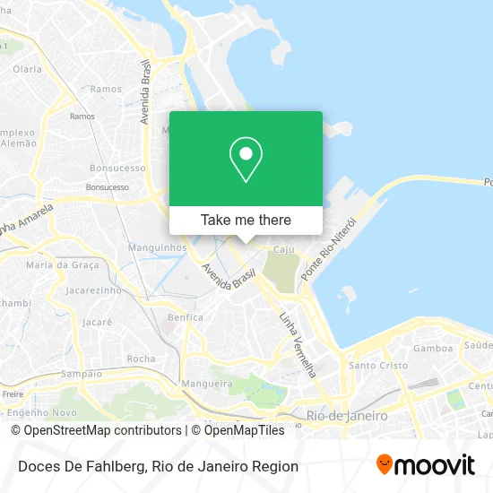 Doces De Fahlberg map
