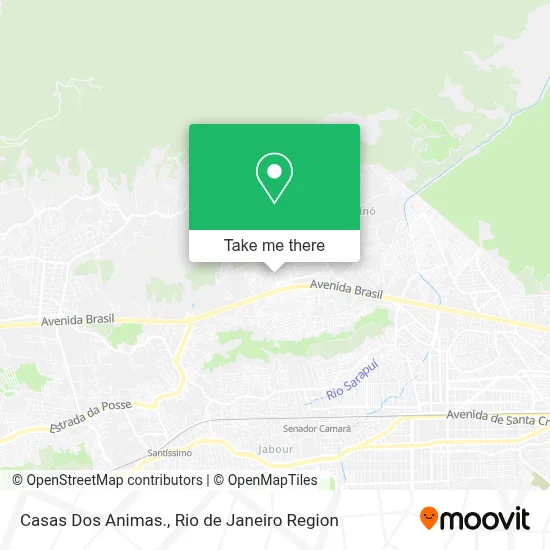 Casas Dos Animas. map