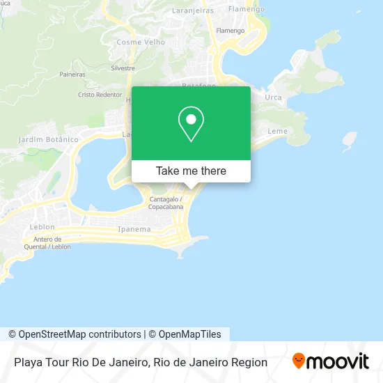 Playa Tour Rio De Janeiro map