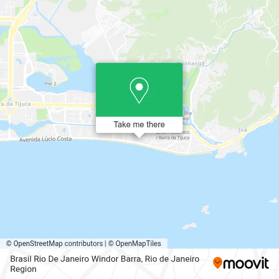 Brasil Rio De Janeiro Windor Barra map