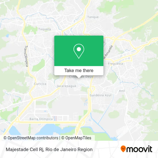 Majestade Cell Rj map