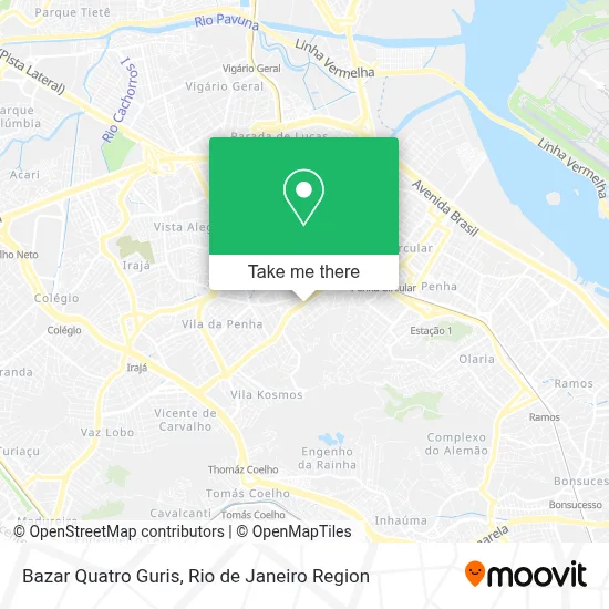 Bazar Quatro Guris map