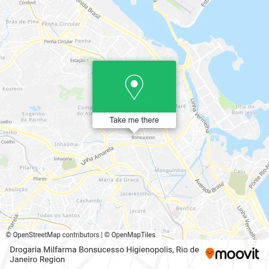 Drogaria Milfarma Bonsucesso Higienopolis map