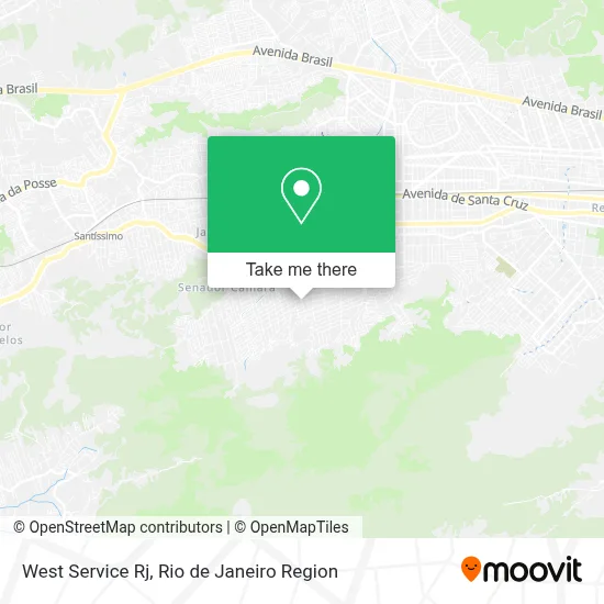 West Service Rj map