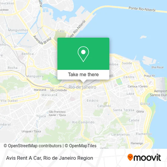 Avis Rent A Car map