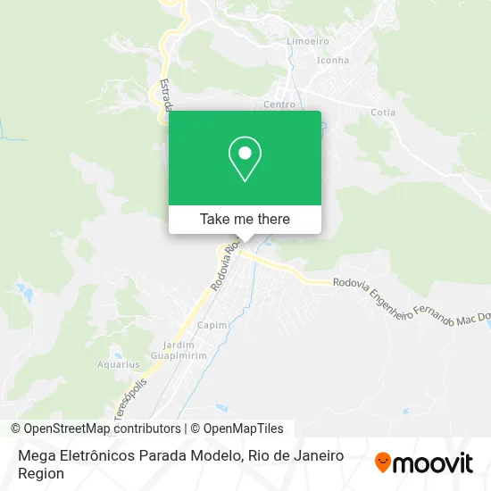 Mega Eletrônicos Parada Modelo map