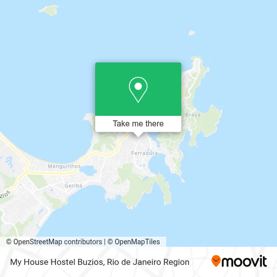 My House Hostel Buzios map
