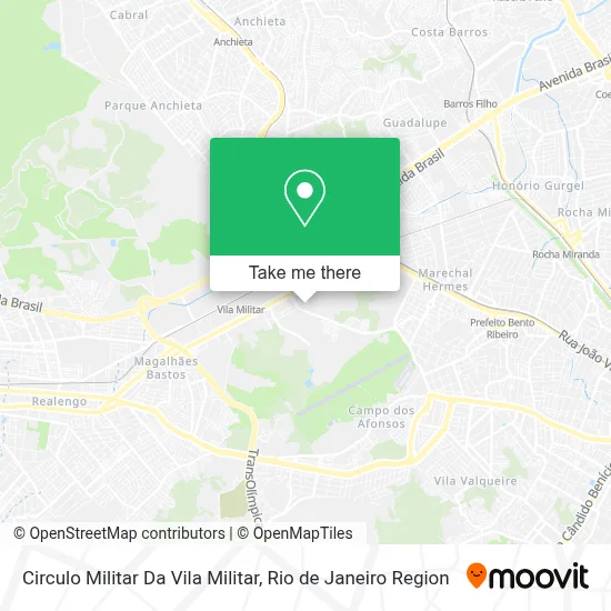 Circulo Militar Da Vila Militar map