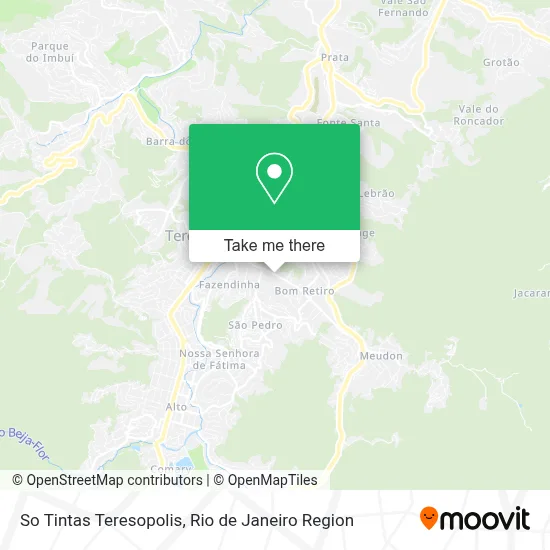 So Tintas Teresopolis map
