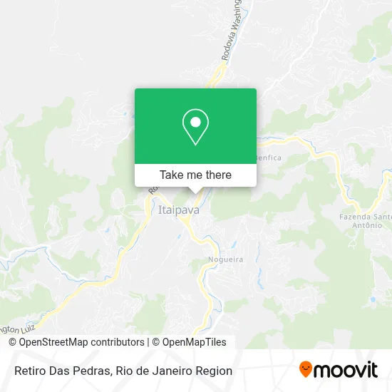 Retiro Das Pedras map